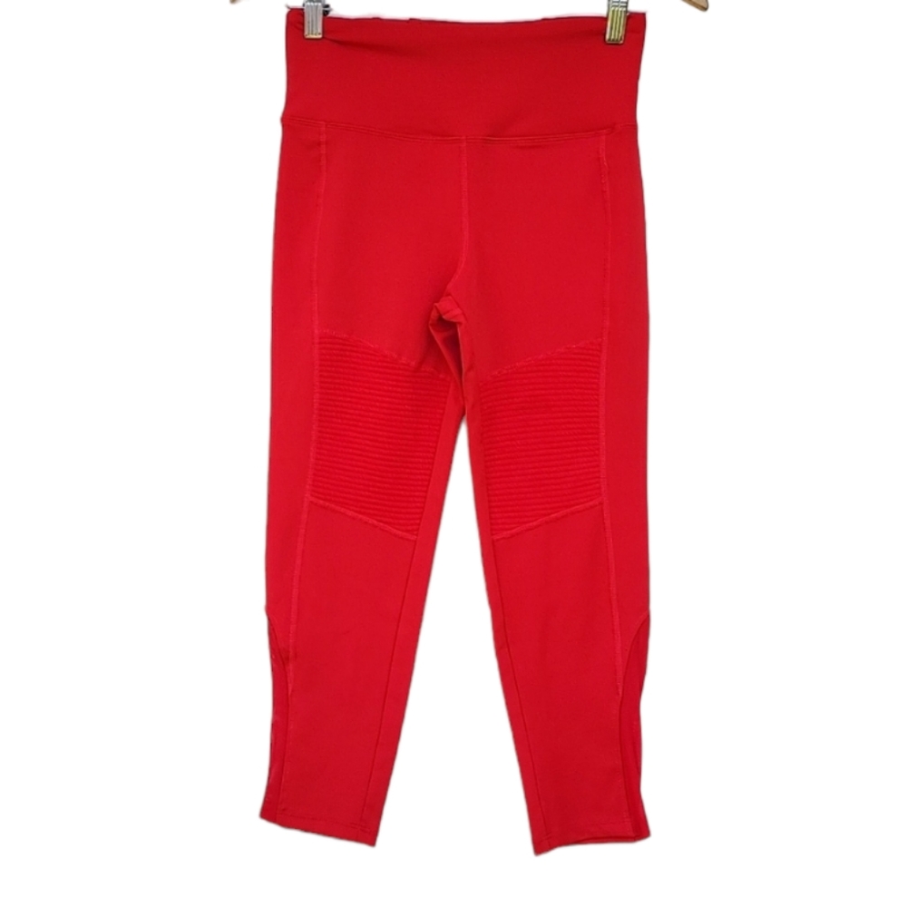 Cali Active Capri Workout Yoga Leggings Red Womens Size‎ S Small